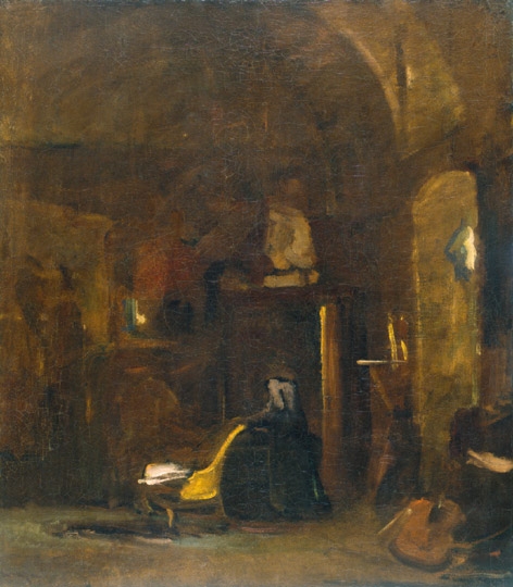 Tornyai János (1869-1936) Edge of the atelier, around 1920