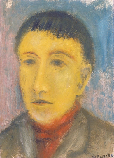 Kassák Lajos (1887-1967) Férfiportré, 1948