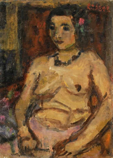 Czóbel Béla (1883-1976) Half-nude, 1936