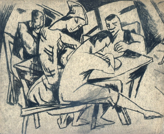 Kádár Béla (1877-1956) Asztal körül