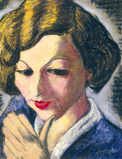 Vörös Géza (1897-1957) Woman portrait