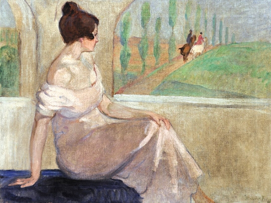 Borszéky Frigyes (1880-1955) At the window