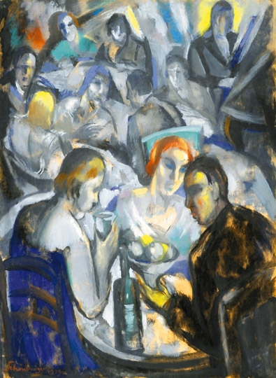 Schönberger Armand (1885-1974) In the coffee house, 1939