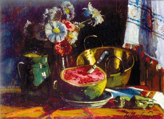 Ziffer Sándor (1880-1962) Dinnyés csendélet, 1910 körül