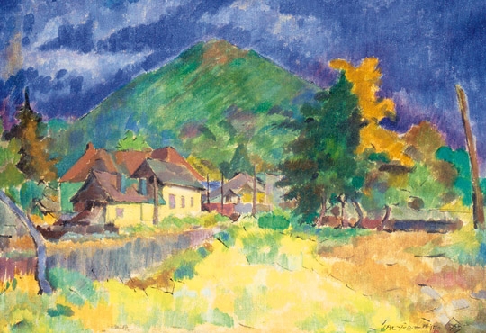 Nagy Oszkár (1883-1965) Spring hillside, 1958