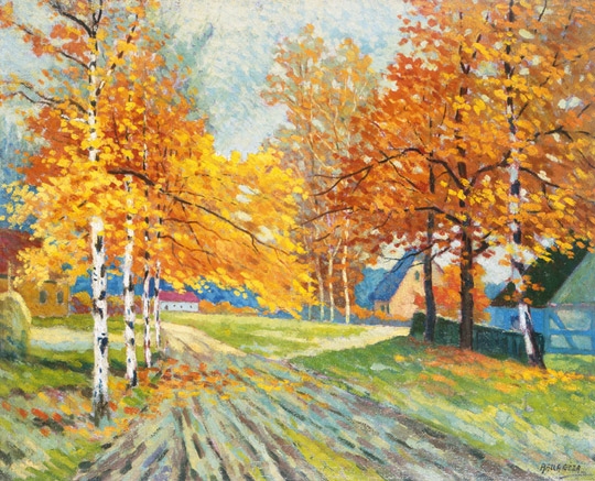 Balla Géza (1909-1946) Autumn landscape