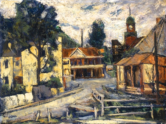 Orbán Dezső (1884-1987) City detail