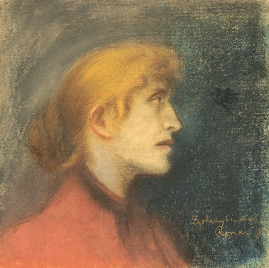 Rippl-Rónai József (1861-1927) The portrait of Julia Zsolnay, 1898