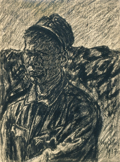 Nagy István (1873-1937) Soldier portrait, 1917