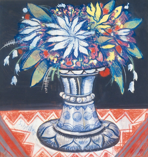 Scheiber Hugó (1873-1950) Flowers in vase