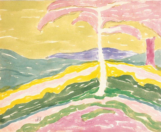 Mattis Teutsch János (1884-1960) Landscape with tree, 1916
