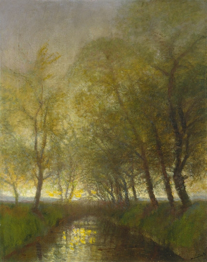 Mednyánszky László (1852-1919) Forest detail