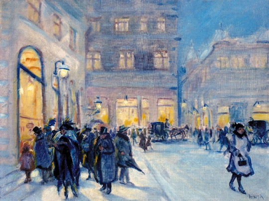 Berkes Antal (1874-1938) Stephan's Platz