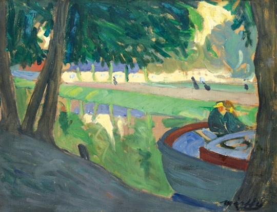 Márffy Ödön (1878-1959) Lac d' Amour, 1905 vagy 1906