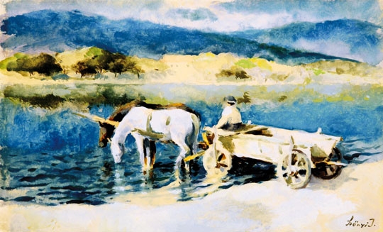 Szőnyi István (1894-1960) Watering