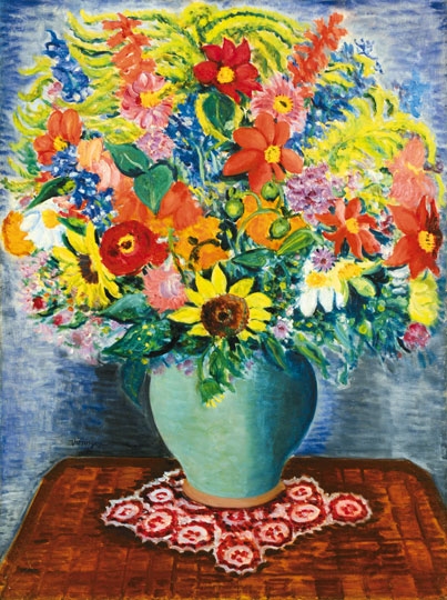 Vörös Géza (1897-1957) Tavaszi virágok, 1938