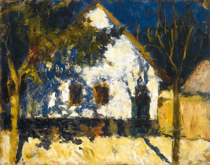 Koszta József (1861-1949) Napsütötte ház