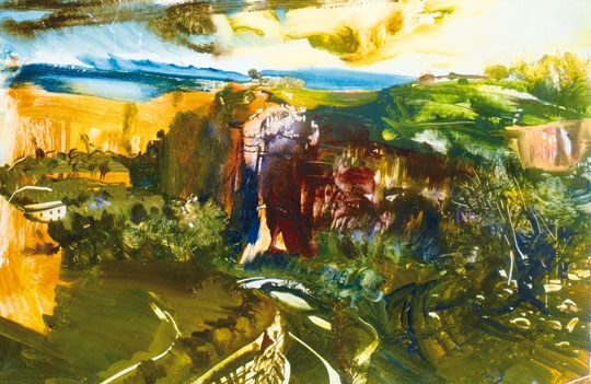 Csernus Tibor (1927-2007) Landscape of Provance, 1978