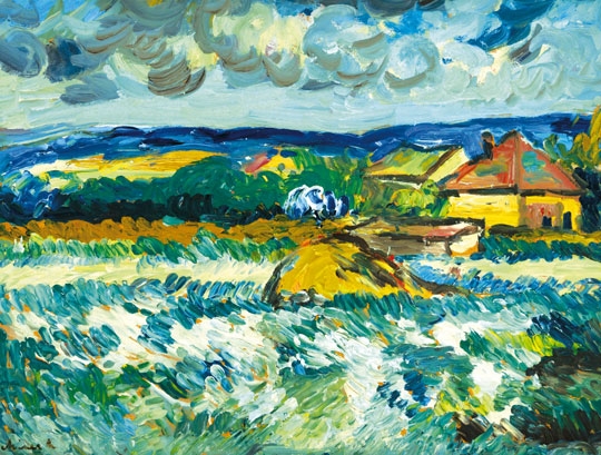 Schéner Mihály (1923-2009) Landscape of Arles