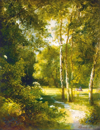 Brodszky Sándor (1819-1901) Forest in May