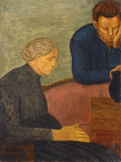 Dési Huber István (1895-1944) The artist with his mother