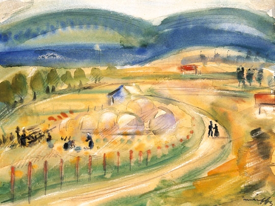 Márffy Ödön (1878-1959) Landscape of Zebegény