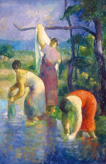 Patkó Károly (1895-1941) Washing women, 1927