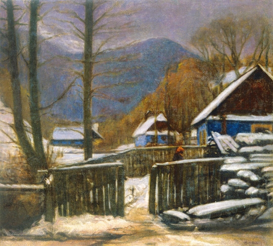 Mikola András (1884-1970) Cold winter afternoon