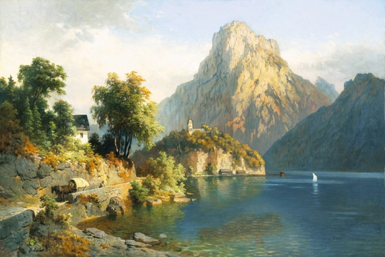 Molnár József (1821-1899) Alpesi táj