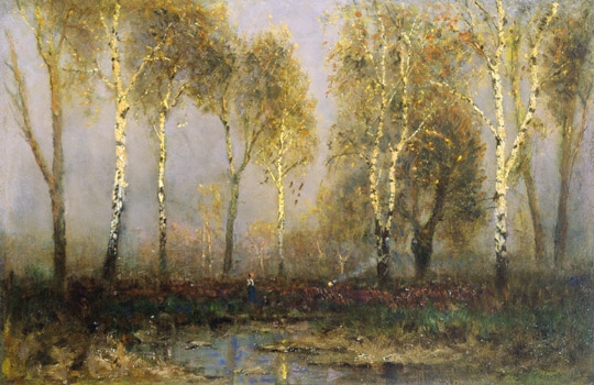 Mednyánszky László (1852-1919) Birch trees
