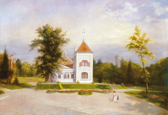 Telepy Károly (1828-1906) The castle of Nagyorosz, 1903