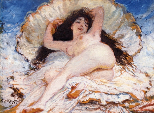 Lotz Károly (1833-1904) Sleeping Venus