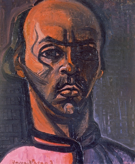 Ilosvai Varga István (1895-1978) Önarckép, Hátoldalon: Női portré