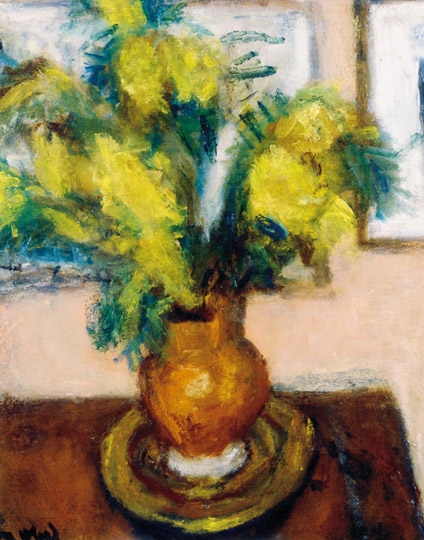 Czóbel Béla (1883-1976) Mimosabouquet, from the 1940s