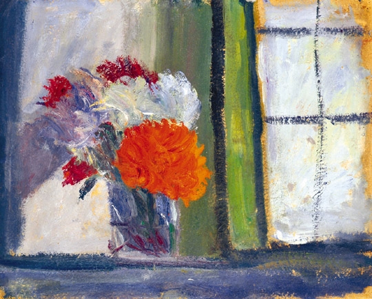 Tornyai János (1869-1936) Csendélet ablakban
