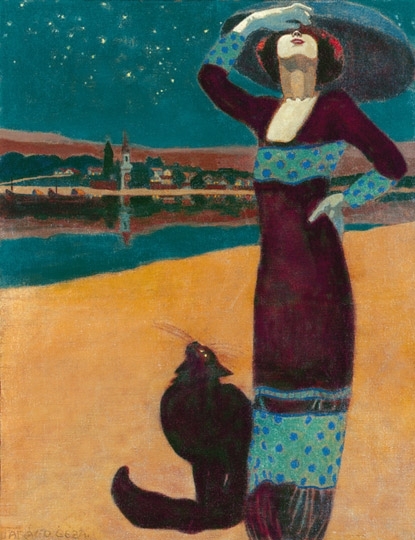 Faragó Géza (1877-1928) Nő macskával