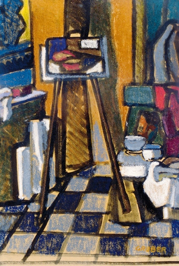 Gruber Béla (1936-1963) Festőállvány, 1963