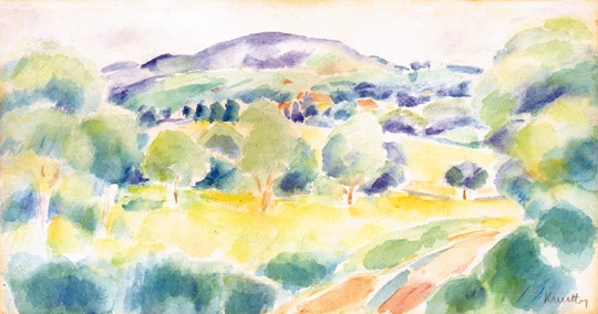Kmetty János (1889-1975) Hilly landscape