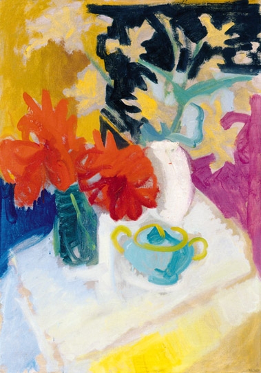 Rozsda Endre (1913-1999) Virágcsendélet