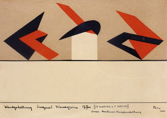 Péri László (1886-1967) Plan for the Artistic Exhibition of Berlin, 1924