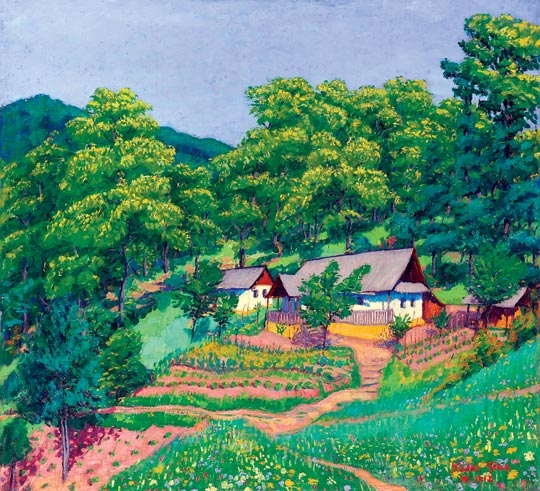 Kádár Géza (1878-1952) Spring in Nagybánya, 1912