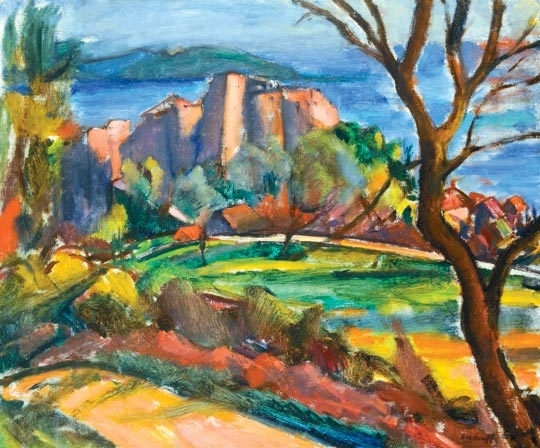Márffy Ödön (1878-1959) Mediterrán táj, 1912 körül