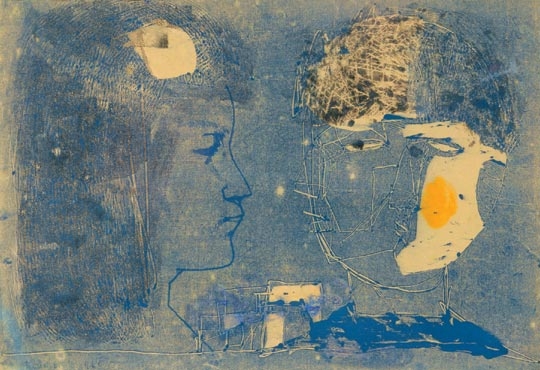 Kondor Béla (1931-1972) I and a Woman, 1960