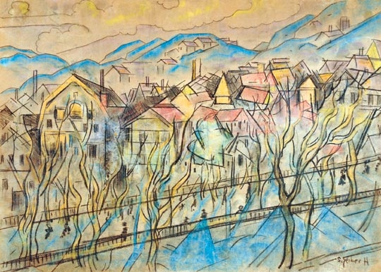 Scheiber Hugó (1873-1950) Budai hegyek