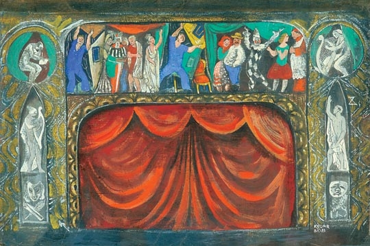 Kádár Béla (1877-1956) Theatre set