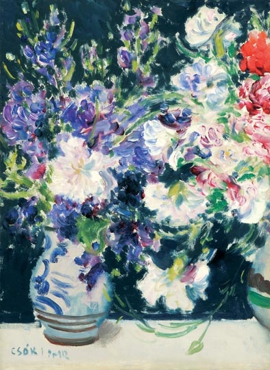 Csók István (1865-1961) Virágcsendélet, 1912