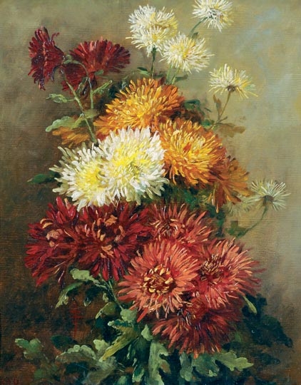 Zsolnay Júlia (1856-1950) Flowers, 1896