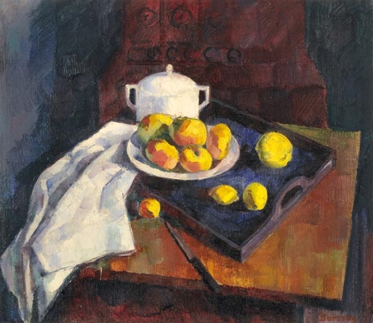 Barcsay Jenő (1900-1988) Csendélet almákkal, 1927 körül