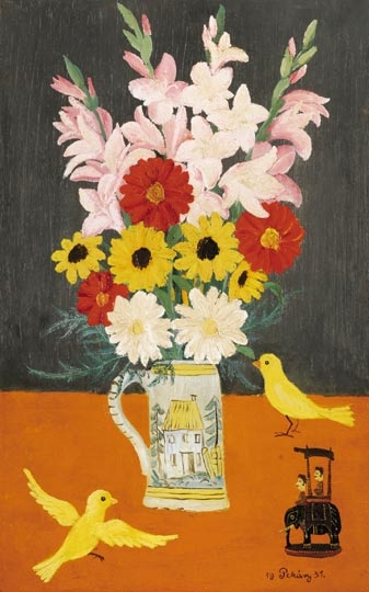 Pekáry István (1905-1981) Flowers and Birds, 1931