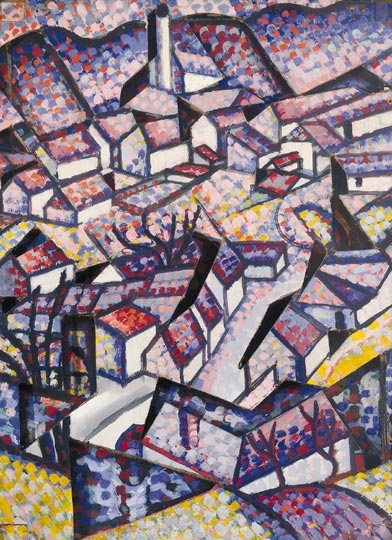Pál István (1888-1939) Landscape in 3 Dimension (Gyöngyös-Solymos)